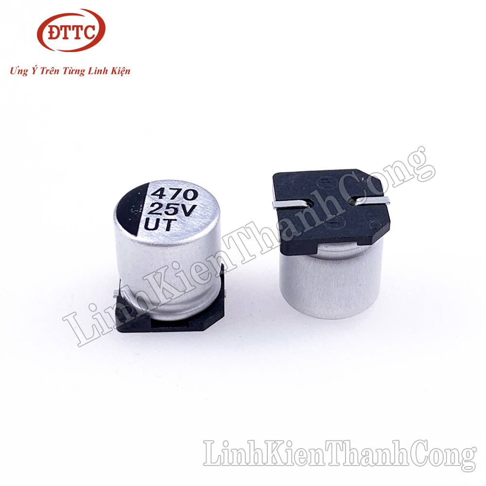 Tụ Nhôm 470uF 25V 10x10.5mm