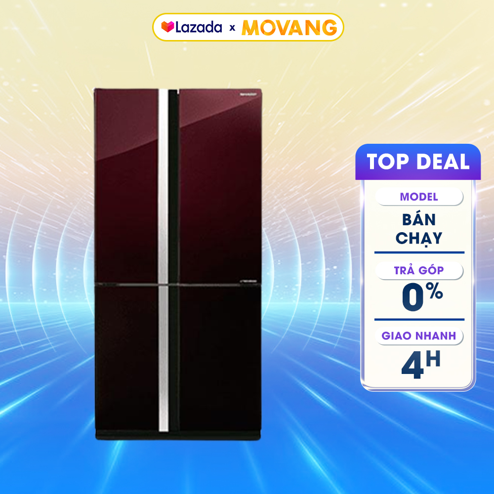 [GIAO TẠI HCM] -  Tủ lạnh Sharp Inverter 678 lít SJ-FX688VG-RD