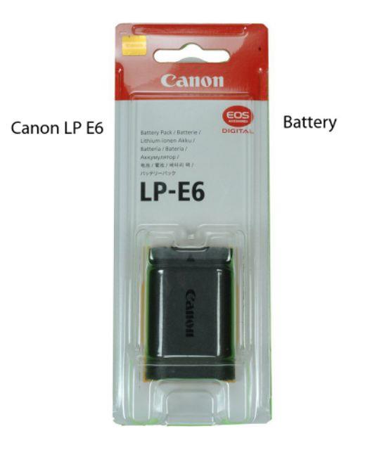 Pin máy ảnh Canon LP-E6 (LP E6 ) dùng cho EOS 5D Mark II EOS 7D và EOS 60D EOS 6D 70D 80D