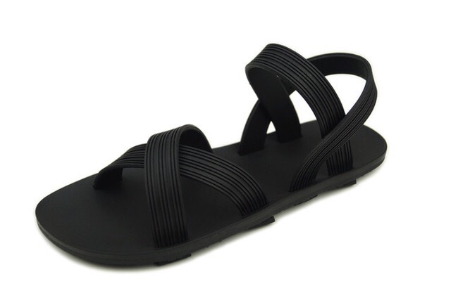 [Hoàn Tiền 15%]Giày Sandal đế bằng quai chéo siêu dẻo