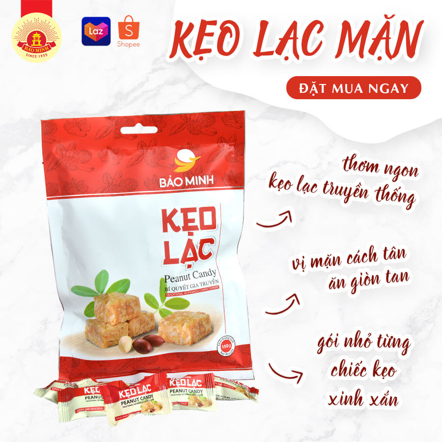 Kẹo lạc mặn Bảo Minh 150g