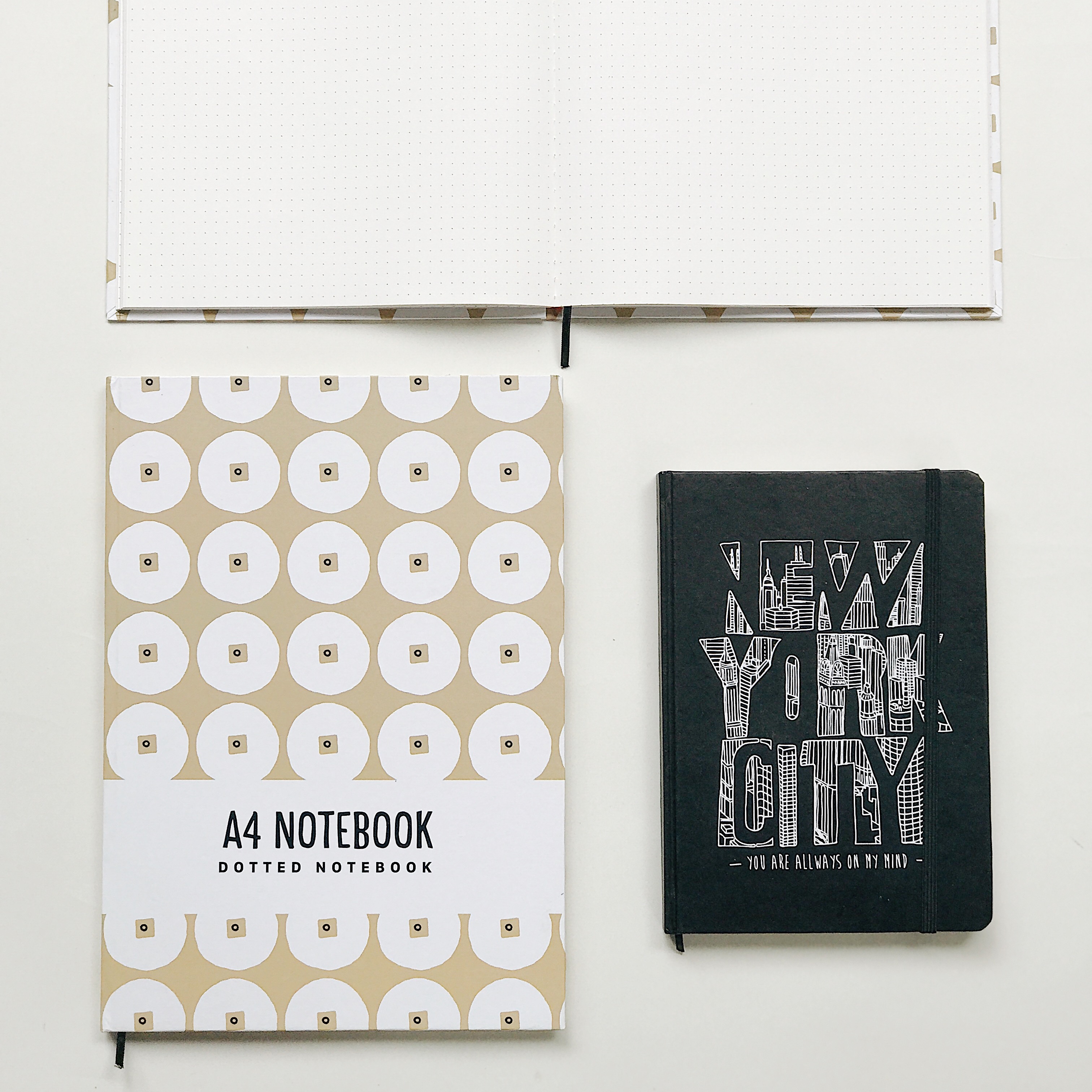 Sổ tay A4 Crabit - Dotted Notebook - Đồng xu nâu