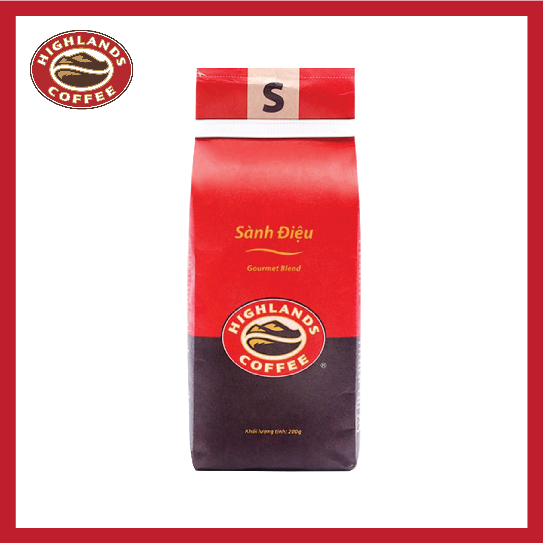 Cafe rang xay nguyên chất Highlands Coffee 200gr