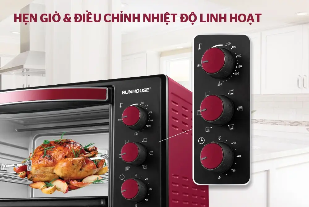 Lò nướng điện 22L Sunhouse SHD4222