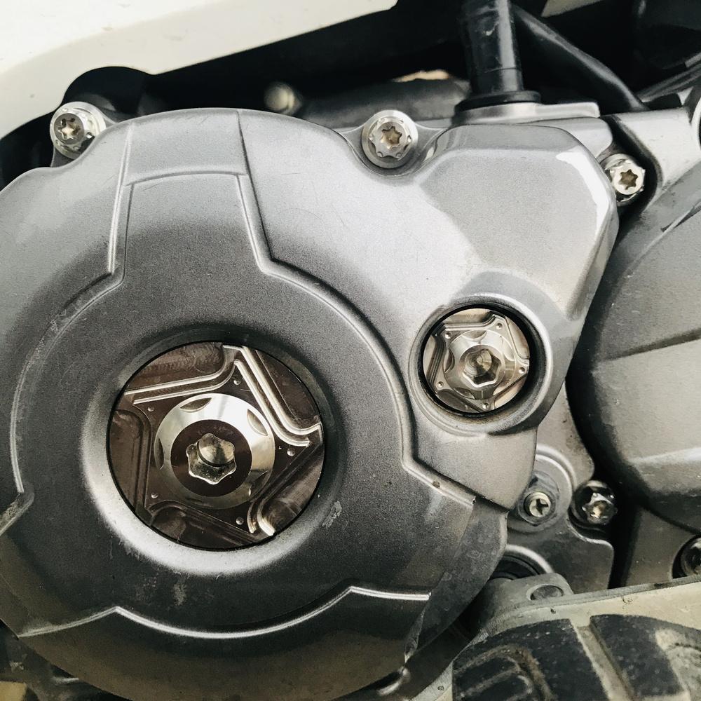 [HCM][HOT] BỘ 3 ỐC MÂM LỬA ỐC MÂM ĐỀ CHO SATRIA FI RAIDER FI ( MÀU TITAN )