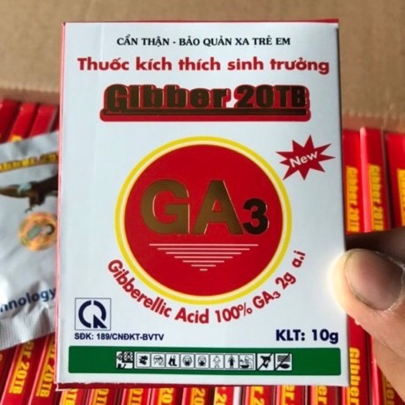 GA3 Thuốc Kích Thích Sinh Trưởng Gibber 20TB ( Viên 10g)