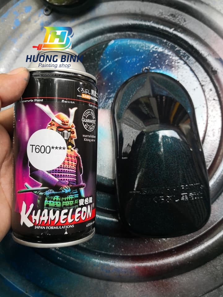 Sơn xịt Samurai màu 3D Khameleon - T600 (cần sử dụng với nền màu Đen Mờ mới lên được hiệu ứng 3D)