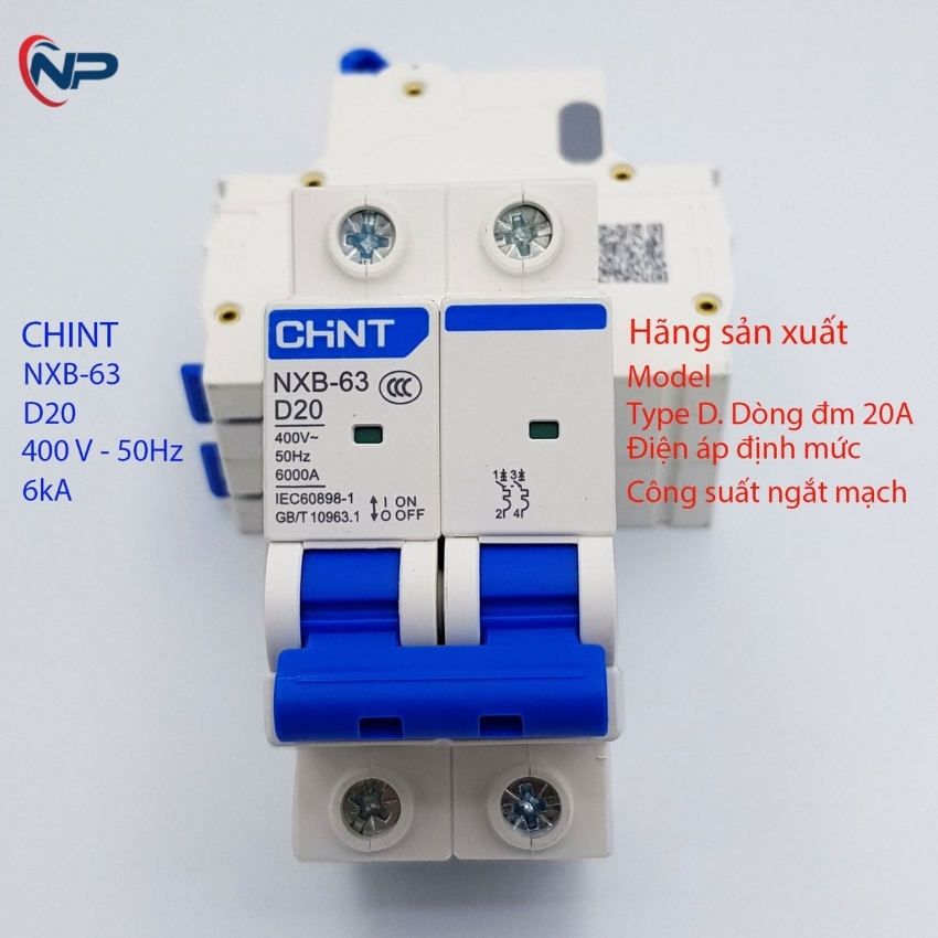 Attomat CHINT 2P32A NXB2-32