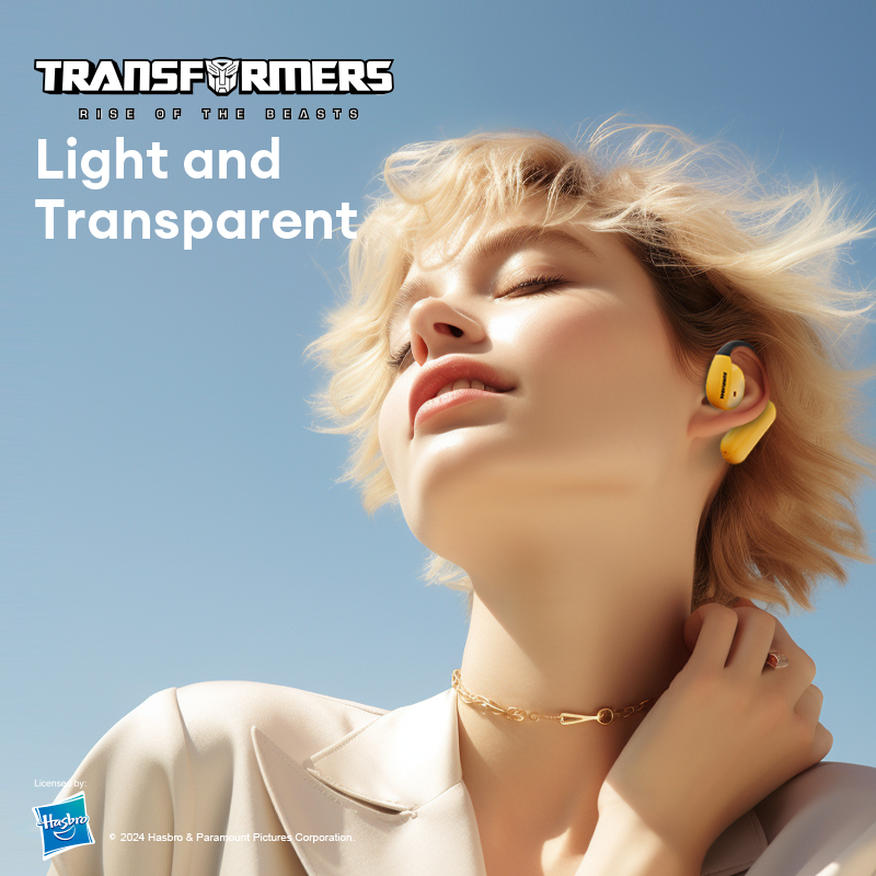 Transformers TF-T21 Wireless Bluetooth Headset Hanging ear type Not in ear Open Bluetooth 5.4 Bone conduction concept Long battery life Call noise reduction