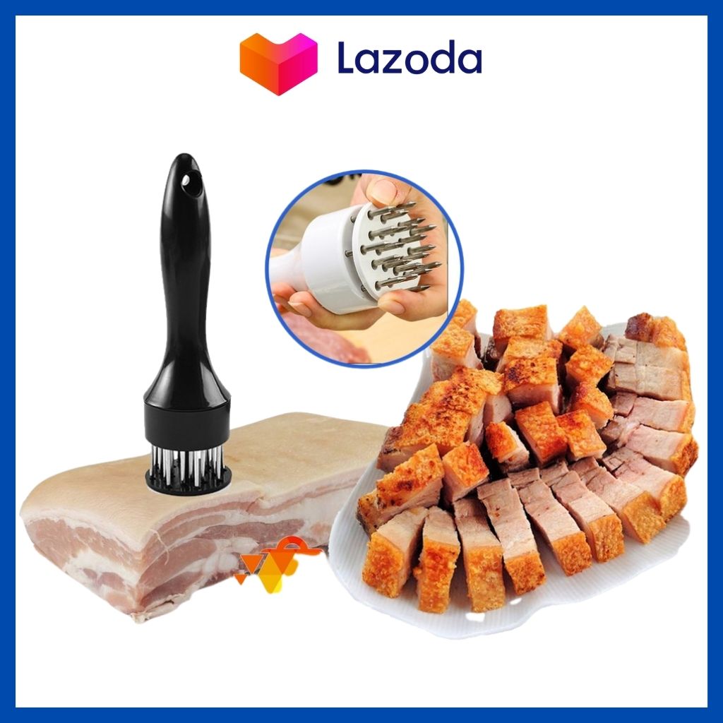 [Hoàn Tiền 10%] Dụng cụ châm bì thịt lợn xăm bì cây châm thịt xâm làm mềm thịt làm heo quay da giòn SP0214