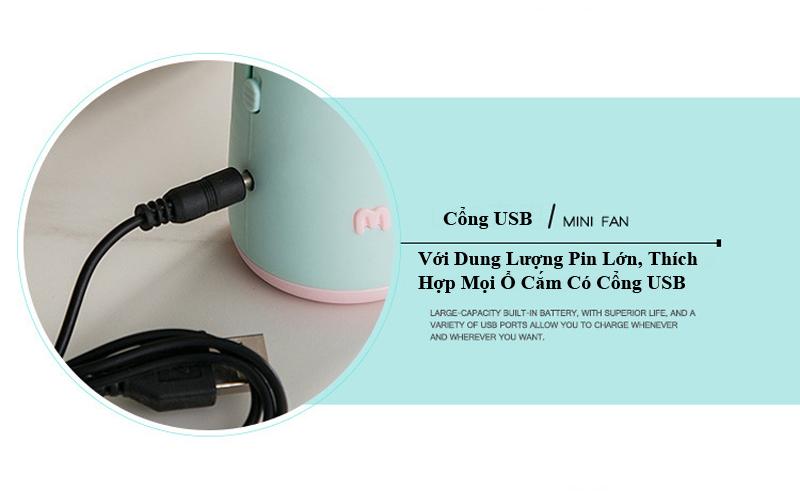 Quạt mini tay thỏ siêu Cute