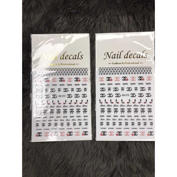 Stich Chanel Đen Đỏ Mã Dd 573 ( Làm Móng , Nail Box )