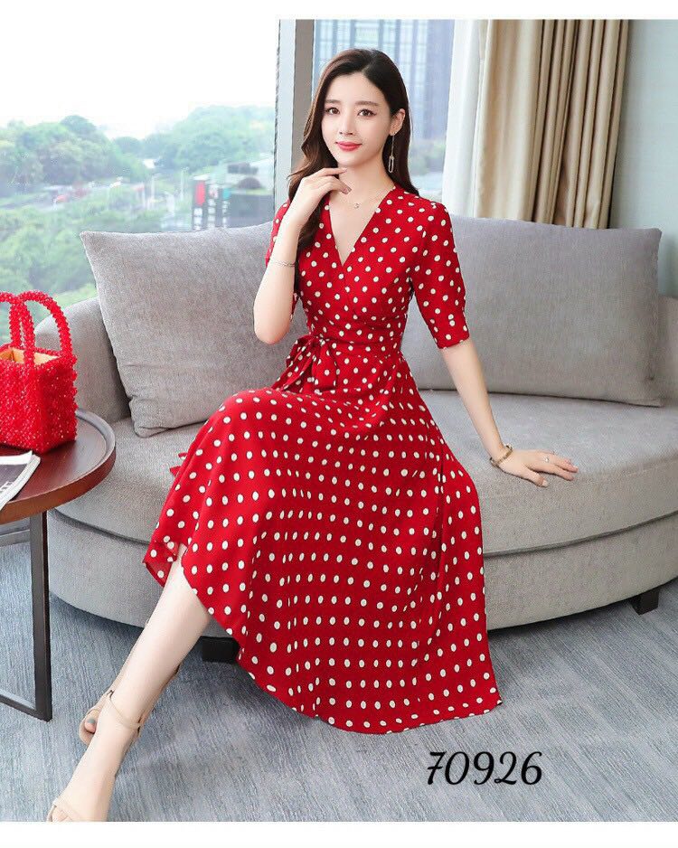 [HCM]ĐẦM SUÔNG BI LỤA THẮT NƠ SIÊU DỄ THƯƠNG-D01
