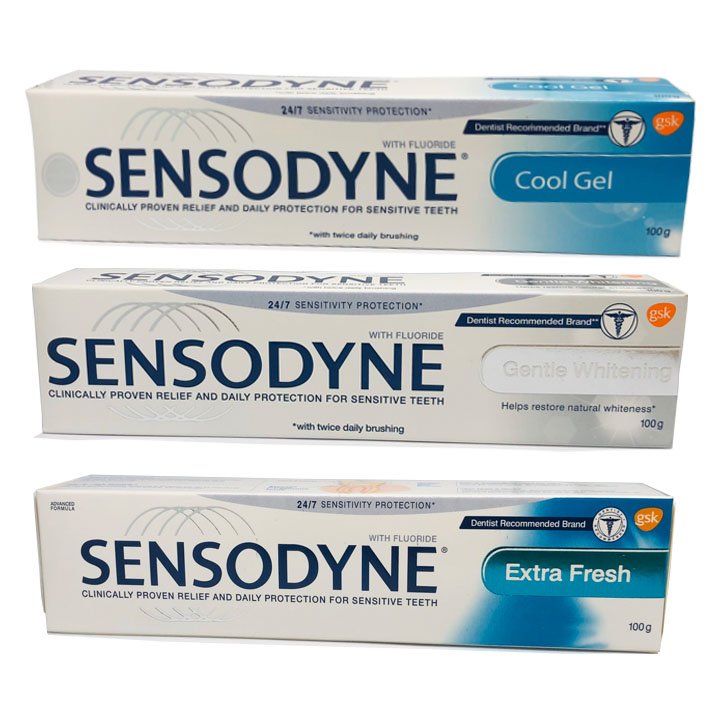 Combo 3/4/5/6/7 Tuýp Kem đánh răng sensodyne chống ê buốt thái lan
