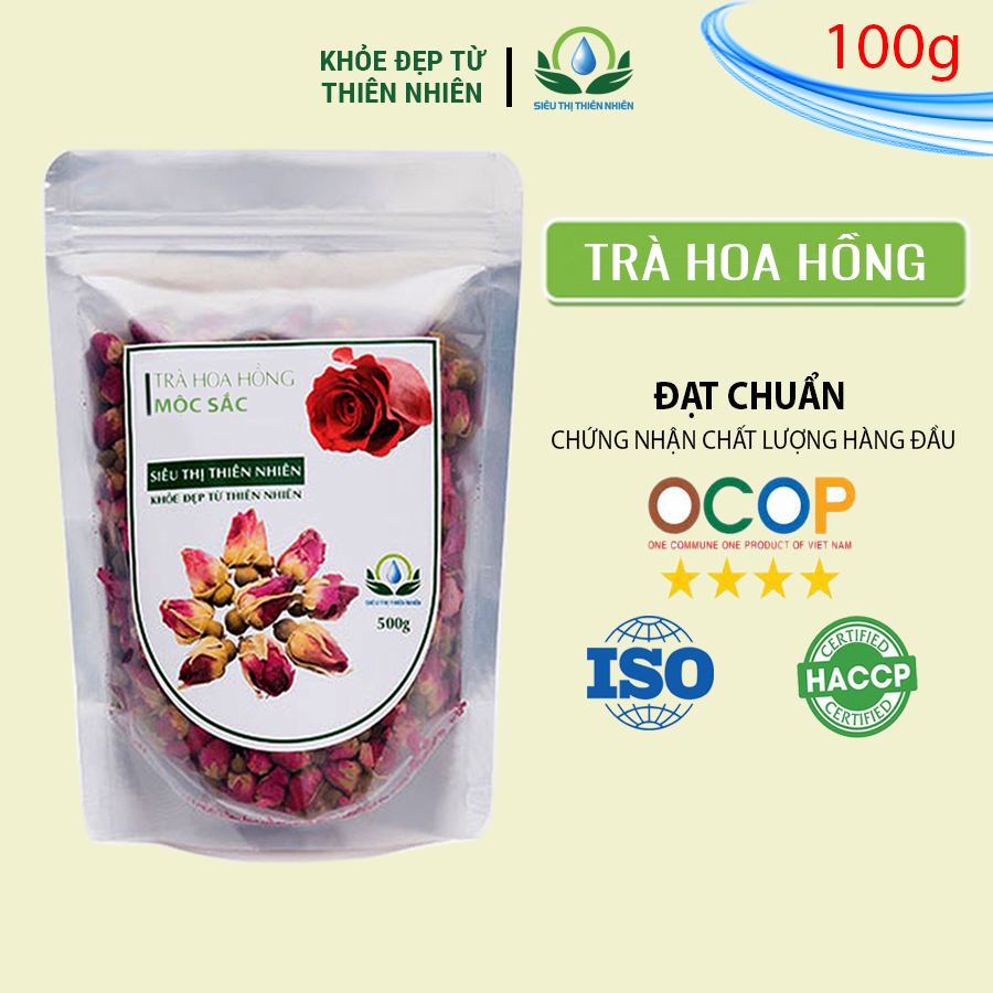 Trà hoa hồng sấy khô Mộc Sắc gói 100g