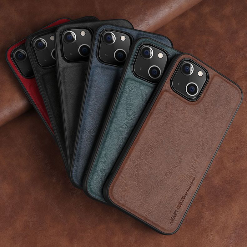 Ốp lưng da iPhone 14/ 14 Plus/ 14 Pro/ 14 Pro Max/ 13/ 13 Pro/ 13 Pro Max hiệu X-level