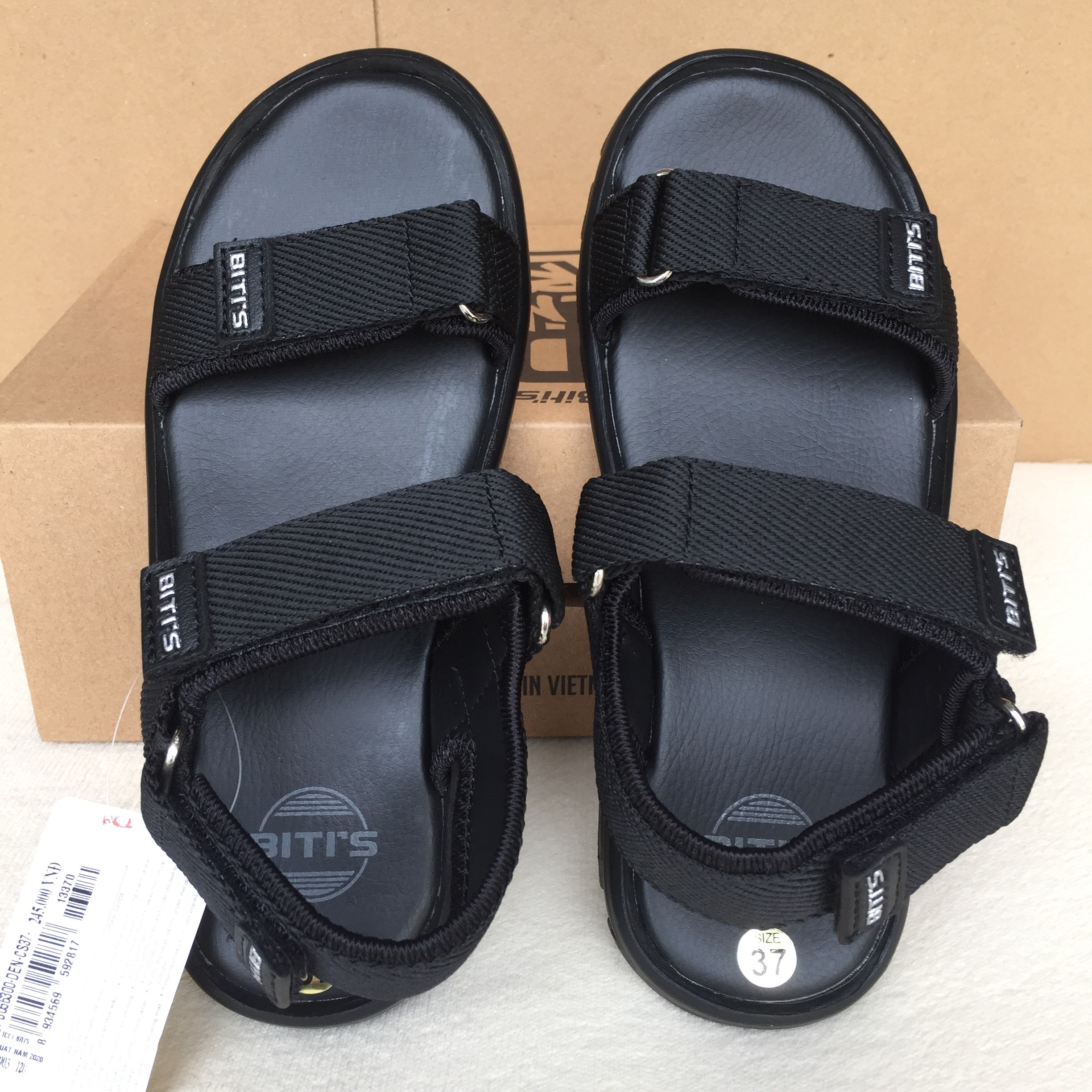 Dép sandal trẻ em nam DPB056300DEN (Đen)
