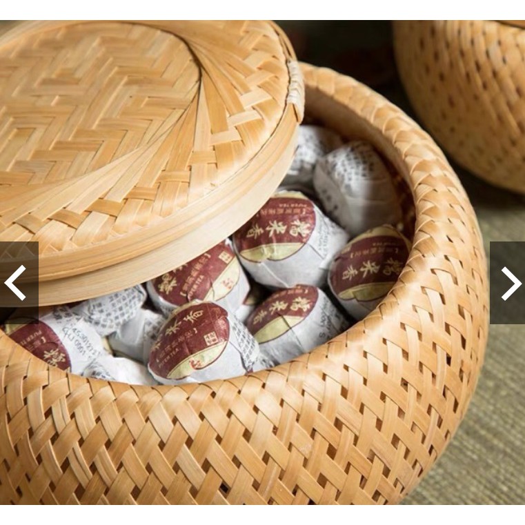 Hộp mây tre đan đựng đồ ăn, trang trí