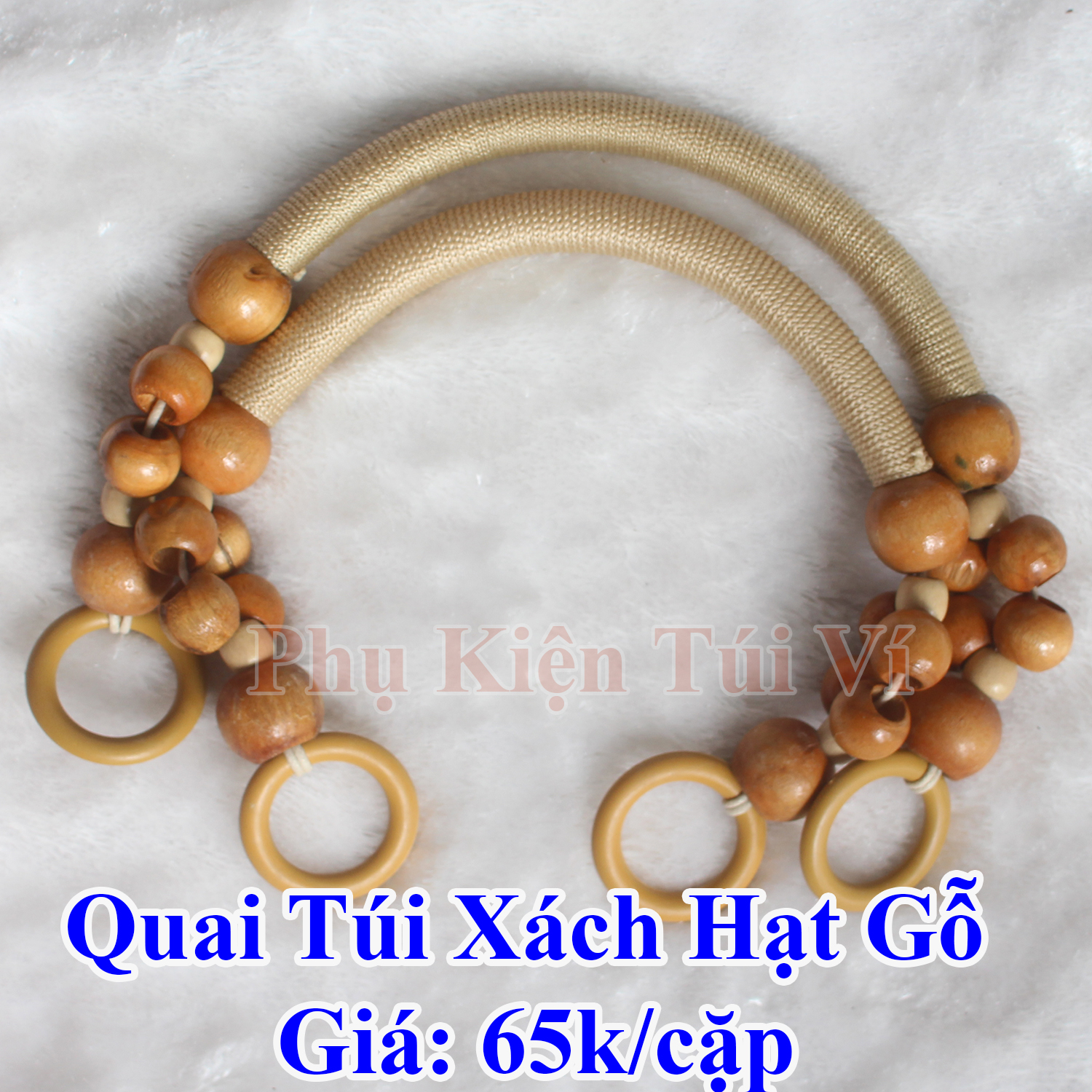 Quai Túi Xách Hạt Gỗ (70k/cặp)