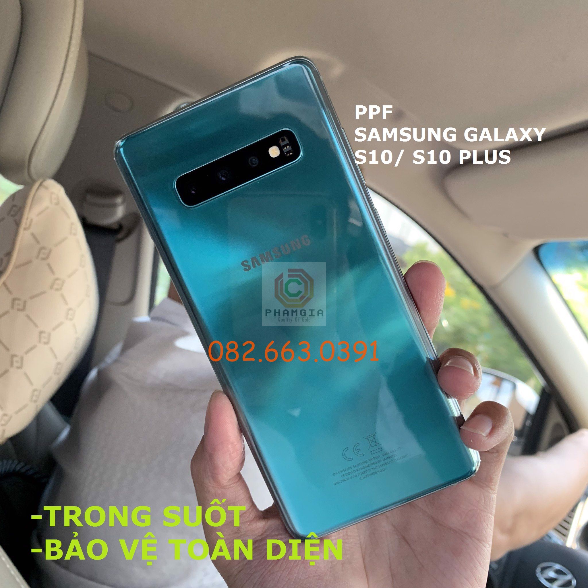 Dán PPF màn hình, mặt lưng, full lưng viền kèm camera cho Samsung Galaxy S10/ S10+ (Plus) bóng, nhám