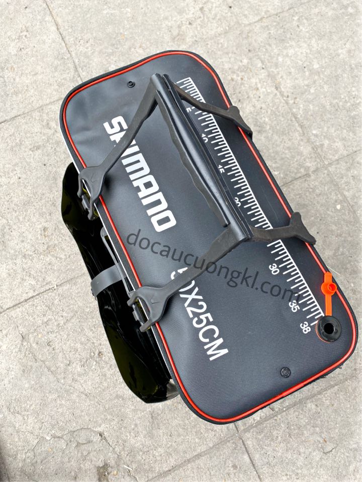 Thùng cao su đựng cá Shimano cứng cao hình cá (50cm x 25cm)
