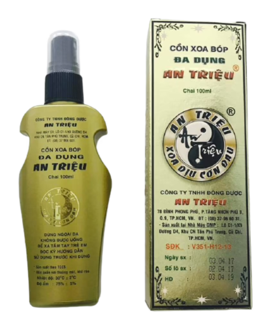 Cồn xoa bóp An Triệu