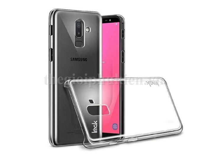 Ốp lưng trong suốt samsung j8 2018 chính hãng imak phủ nano