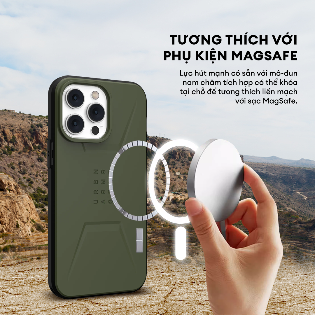 Ốp Lưng UAG CIVILIAN W MAGSAFE Cho iPhone 14 Plus [6.7 INCH]