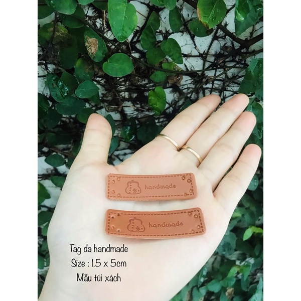 Tag da handmade trang trí