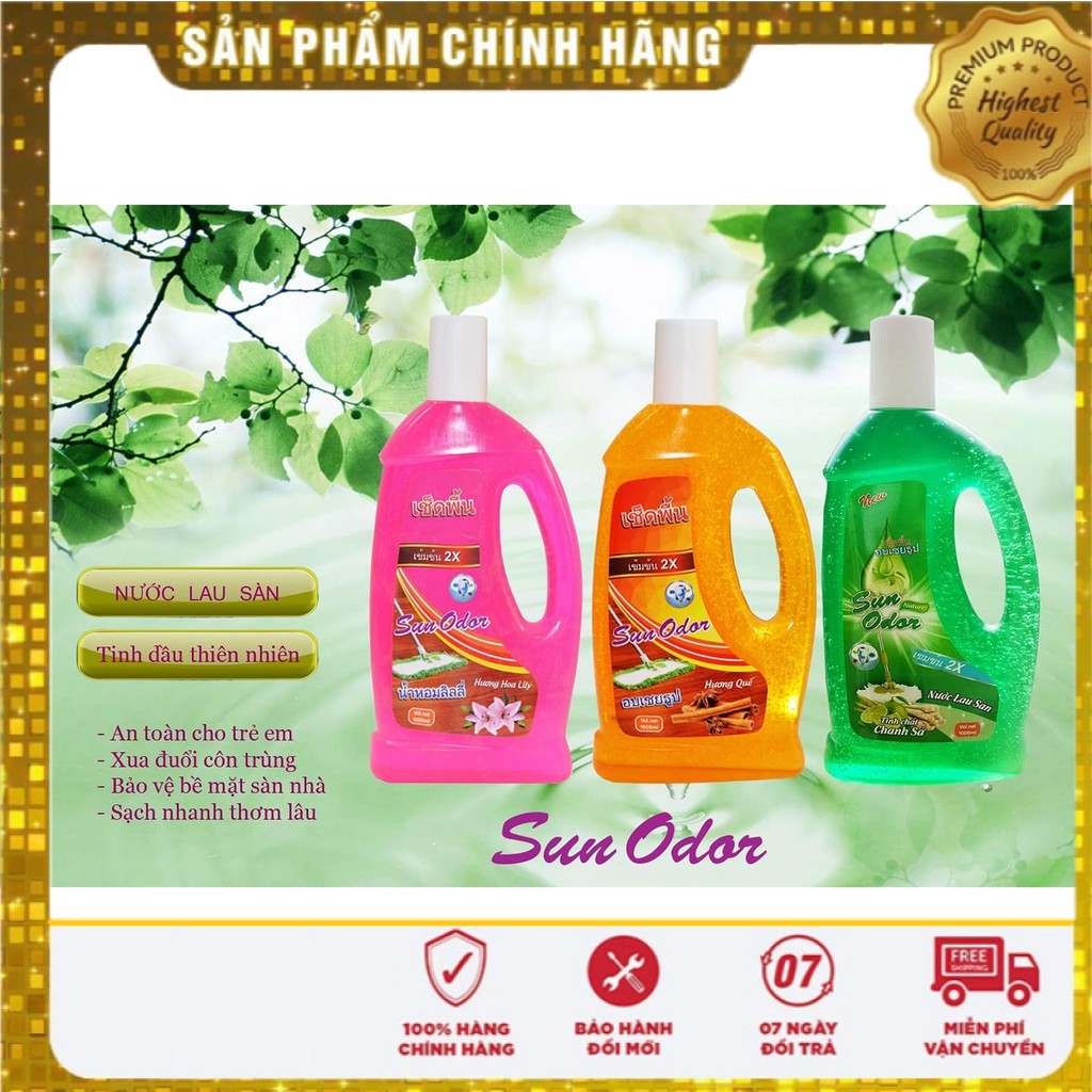 Hàng chính hãng - nước lau sàn cao cấp sun odor thái lan 1000ml