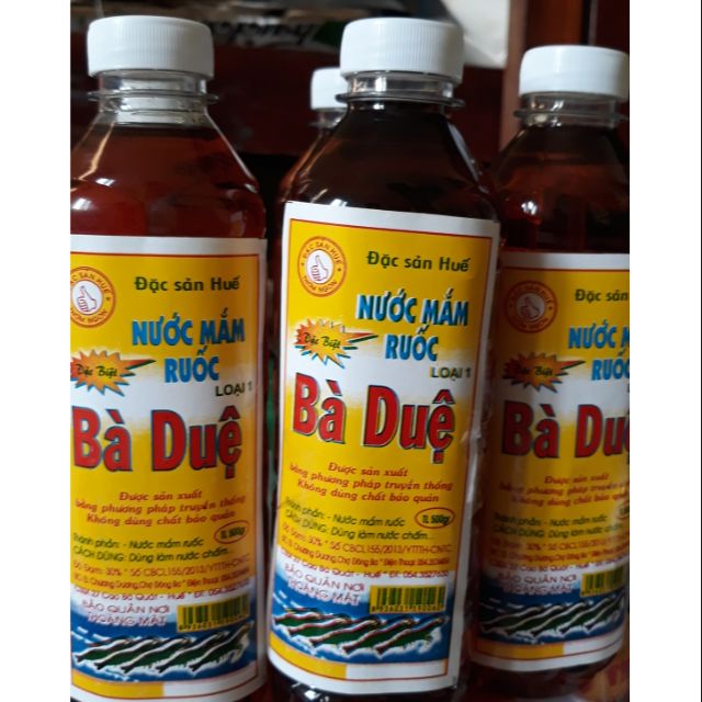Nước mắm Ruốc Bà Duệ loại đặc biệt 1lít