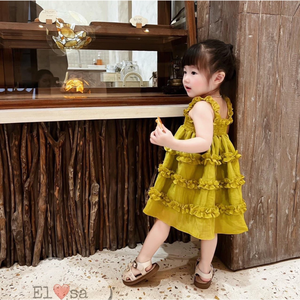 Đầm Xuông Dài Tay Cho Bé Gái - Kiểu Đầm BabyDoll Từ 10-15 Tuổi - Momrio.com