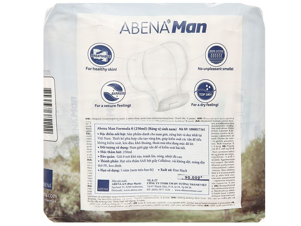 Băng vệ sinh Nam Abena Man Formula (15 miếng)