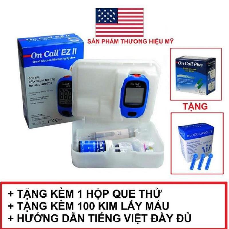 Máy đo đường huyết On Call EZ II TẶNG KÈM 25 Que thử nhập khẩu