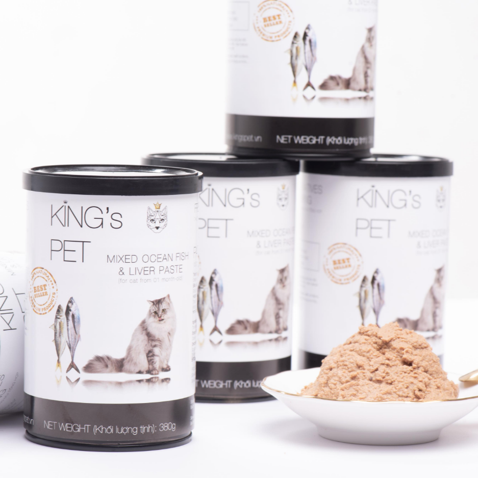 Pate King Pet dạng lon 380g cho chó mèo