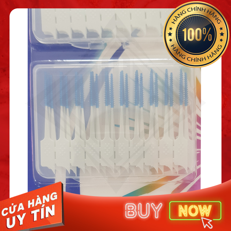 [HCM]Tăm xỉa răng silicon OKAMURA Nhật Bản - Vỉ 60 cây