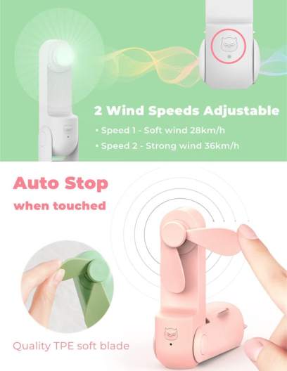 Quạt mini cầm tay sạc pin