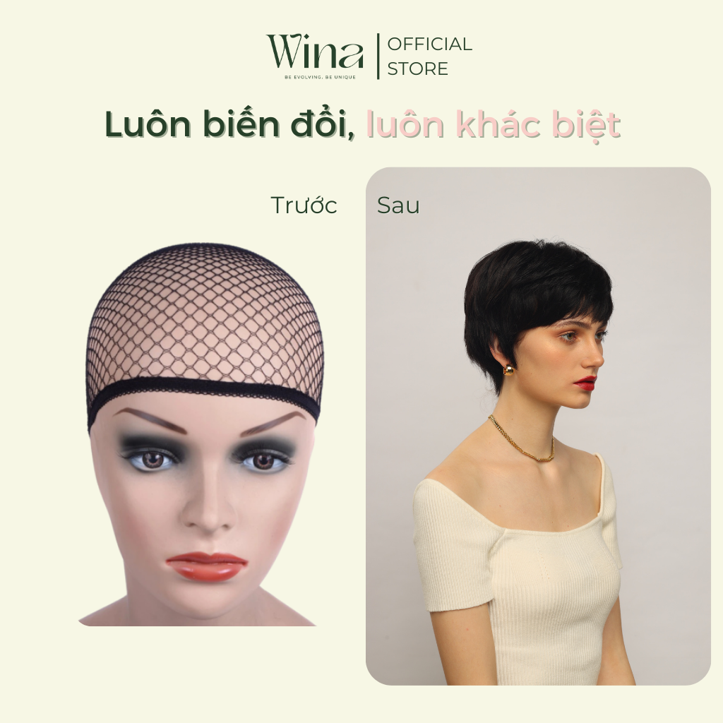 Lưới Trùm Tóc Siêu Co Dãn [ Dùng Cho Tóc Giả ] LTT | Tóc Giả Wina