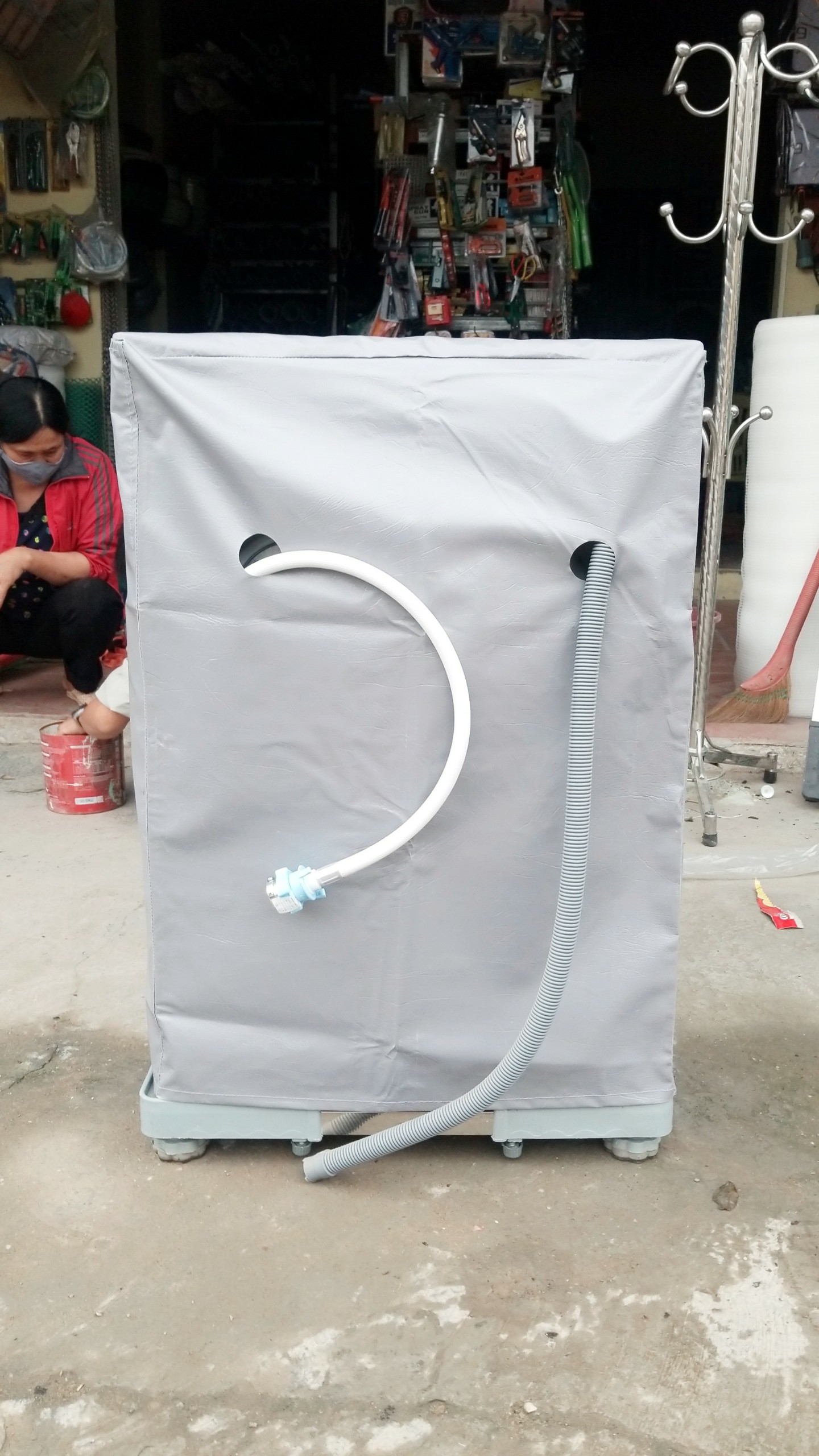 Áo trùm máy giặt cửa ngang