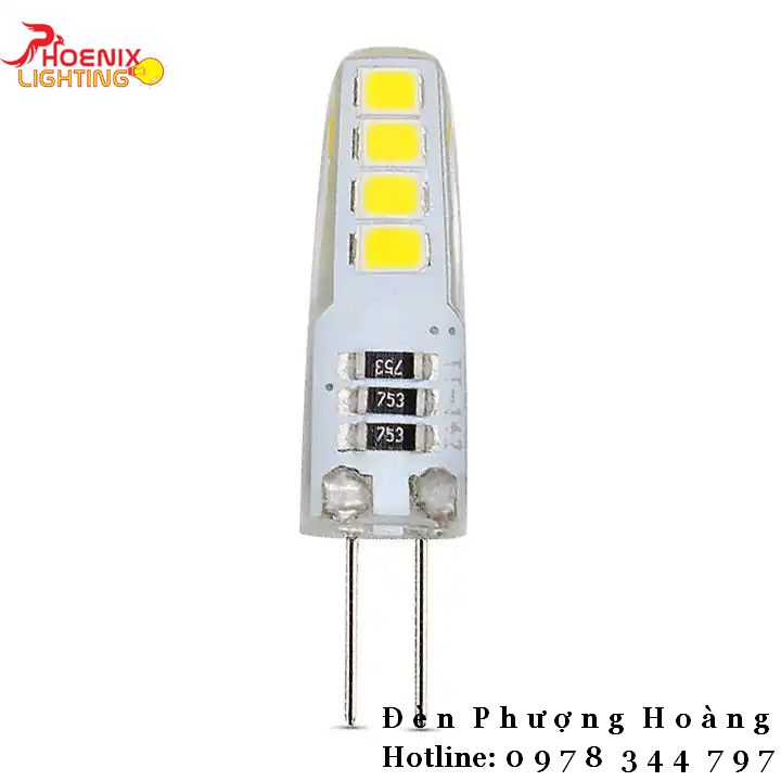 Bóng đèn G4 led chân ghim lắp đèn trang trí