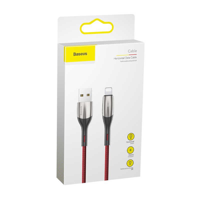 Cáp iPhone BASEUS Horizontal Data Cable (With An Indicator Lamp) 1,5A2.4A 1m/2m