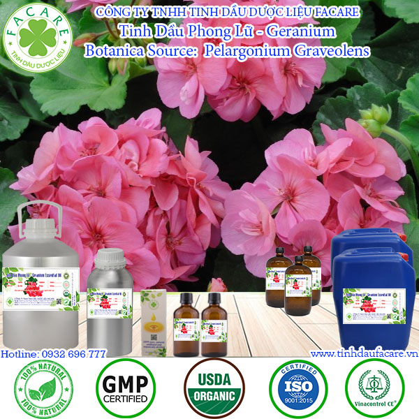 Tinh dầu phong lữ geranium essential oil - 10ml
