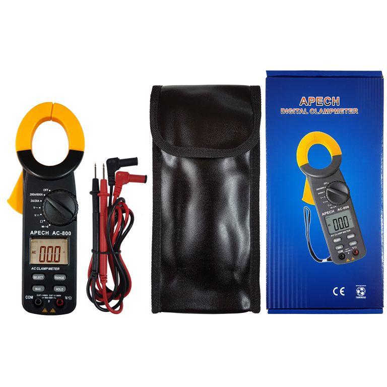 [HCM]Ampe kìm đo dòng AC điện tử APECH AC-800 (600A)