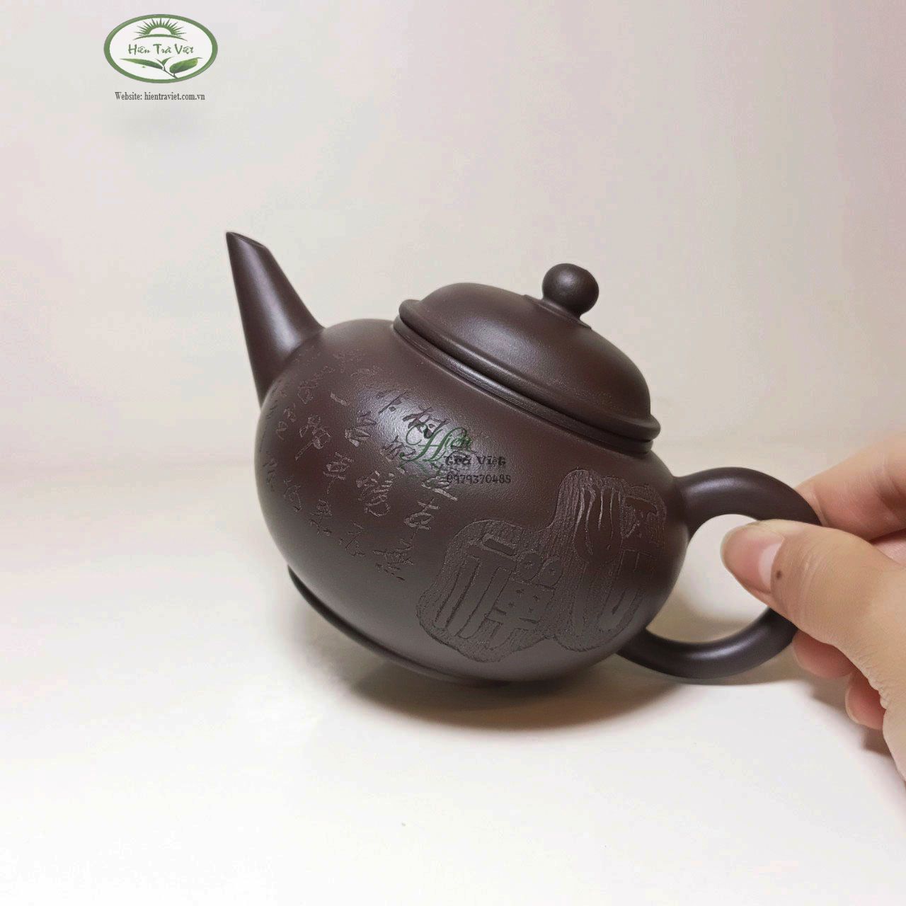 MS 196 Ấm tử sa Nghi Hưng thủy bình 250ml (khoáng tử nê)