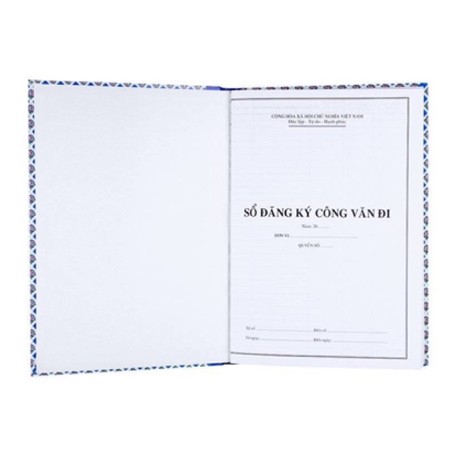 Sổ công văn đi - đến 160 trang
