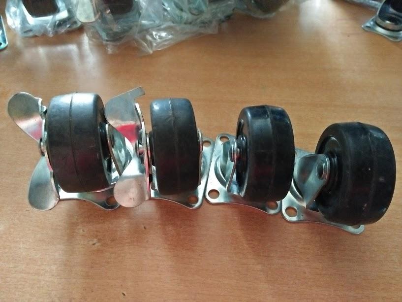 bộ 4 bánh xe cao su 63mm