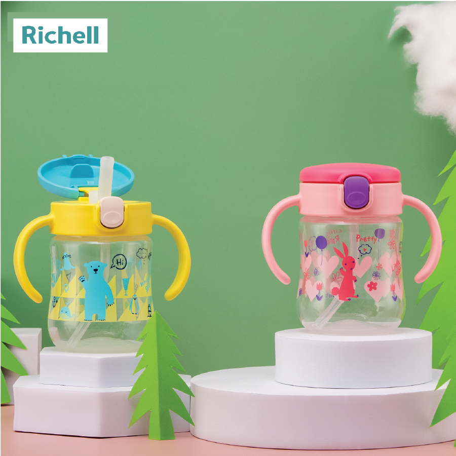 CỐC ỐNG HÚT T.L.I RICHELL (HỒNG)