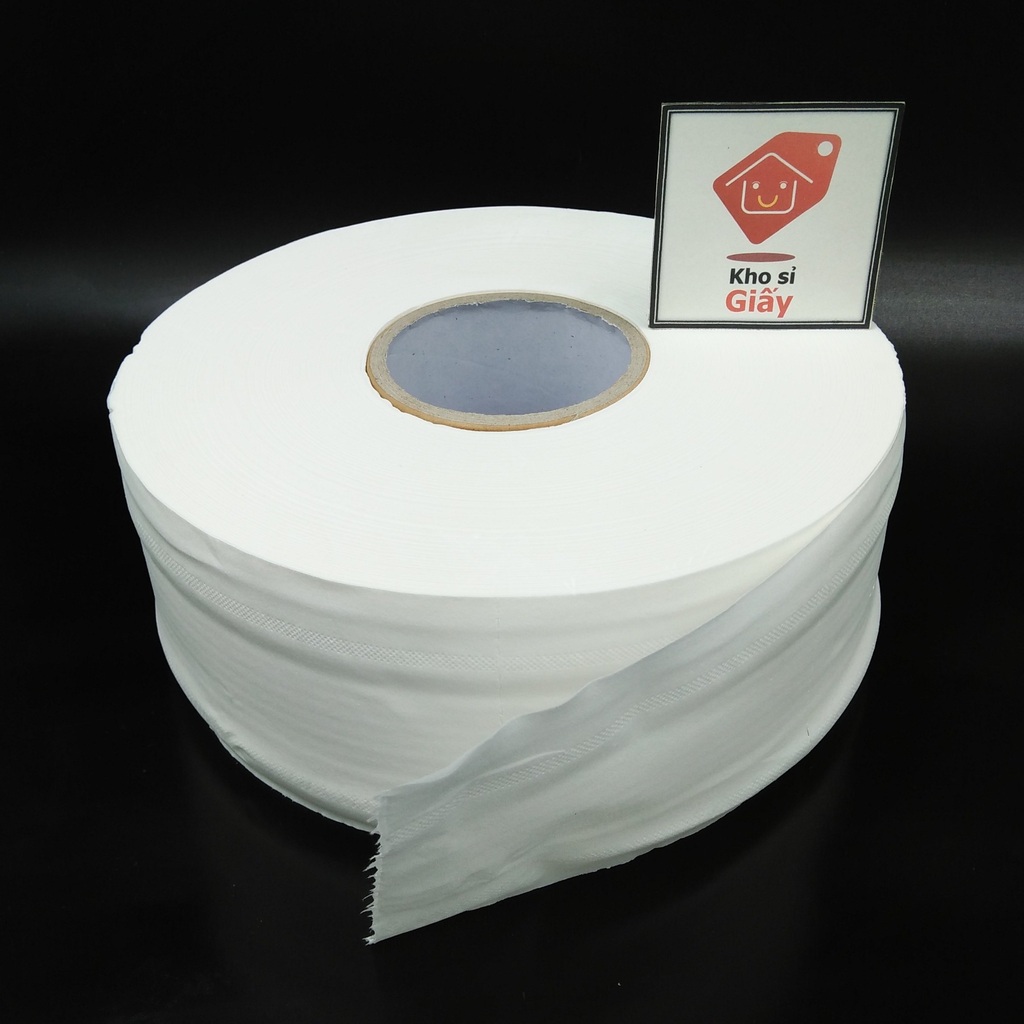 Giấy cuộn công nghiệp 700g Chikool - Giấy vệ sinh cuộn lớn Chikool