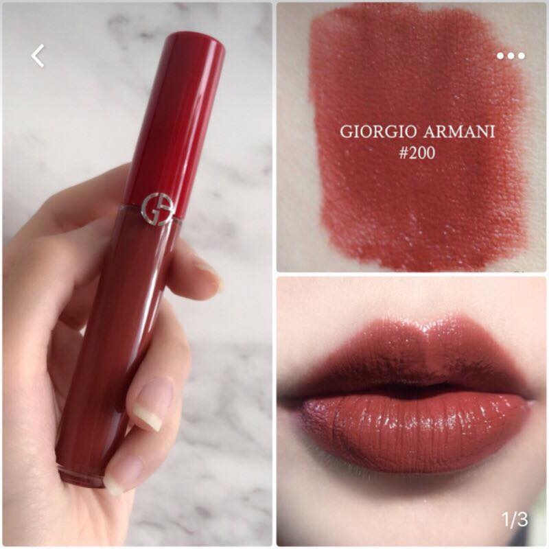 Son kem Giorgio Armani Lip Maestro màu Hot Full size và mini Son Giorgio  Armani chuẩn auth Bông-cosmestics 