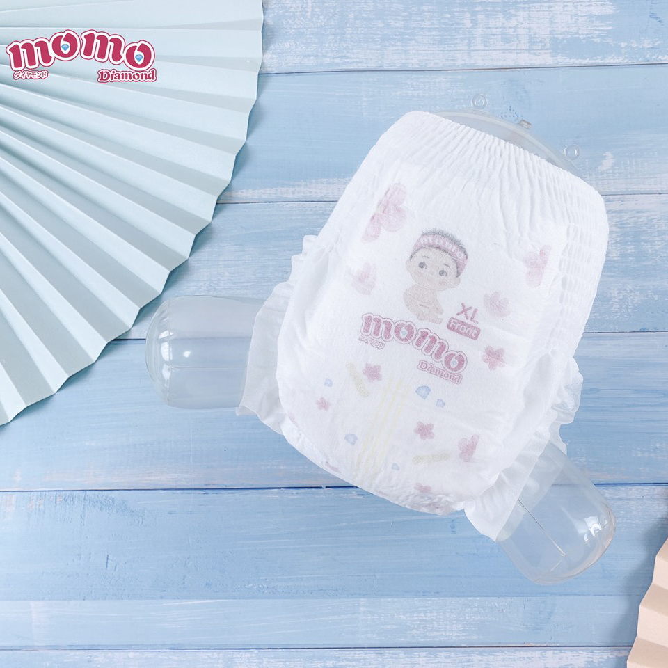 [Tã dán ORGANIC] Bỉm Nhật MOMO DIAMOND size S64/M62